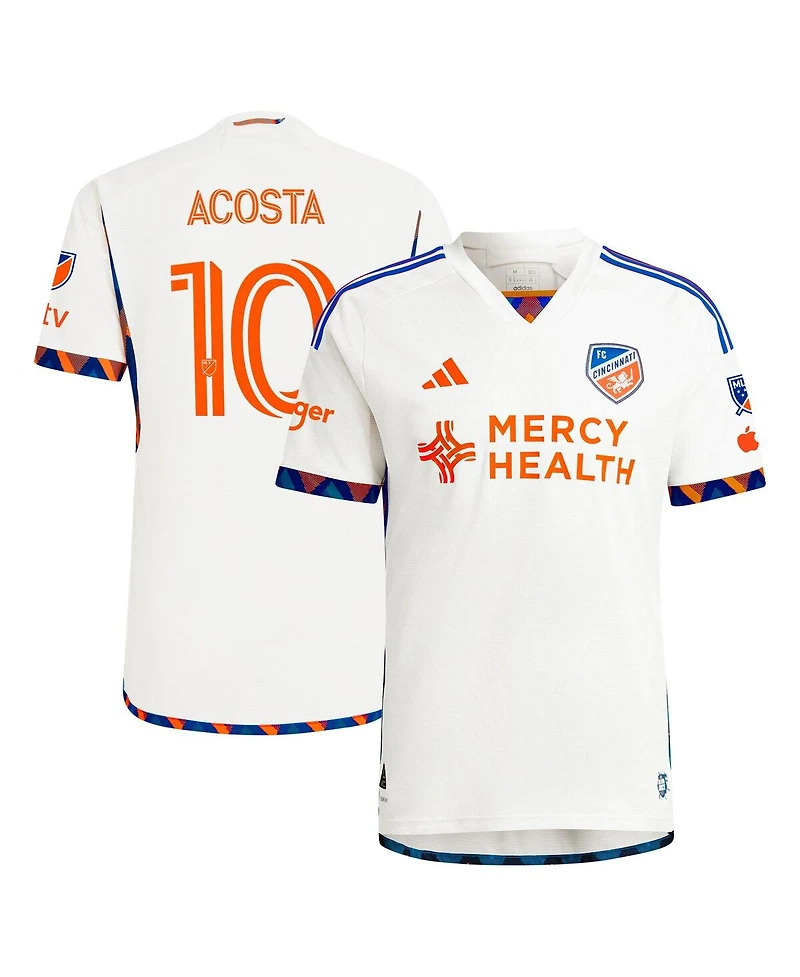 Adidas Men's Luciano Acosta White Fc Cincinnati 2024 The Canvas Kit Authentic Player Jersey