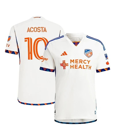 Adidas Men's Luciano Acosta White Fc Cincinnati 2024 The Canvas Kit Authentic Player Jersey