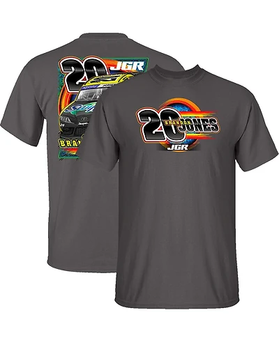 Joe Gibbs Racing Team Collection Men's Charcoal Brandon Jones Menards Car T-Shirt