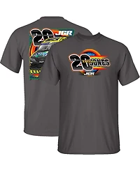 Joe Gibbs Racing Team Collection Men's Charcoal Brandon Jones Menards Car T-Shirt