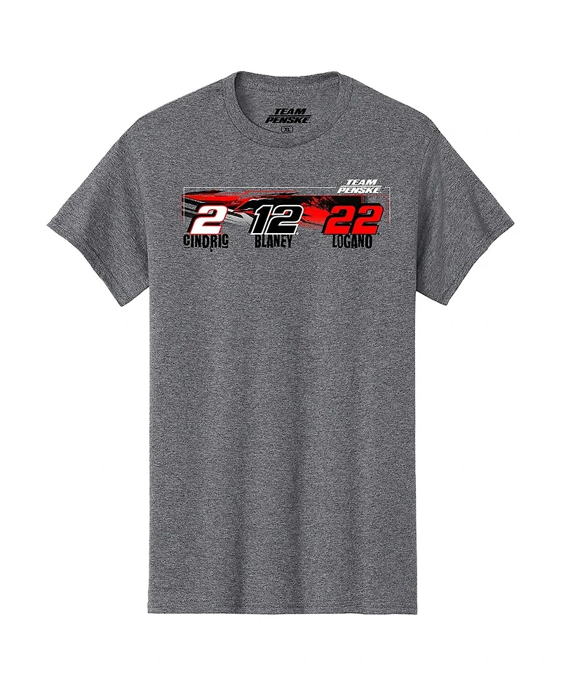 Team Penske Men's Heather Gray Car T-Shirt
