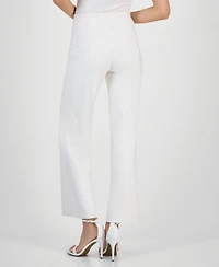 Anne Klein Women's High-Rise Pull-On Wide-Leg Pants