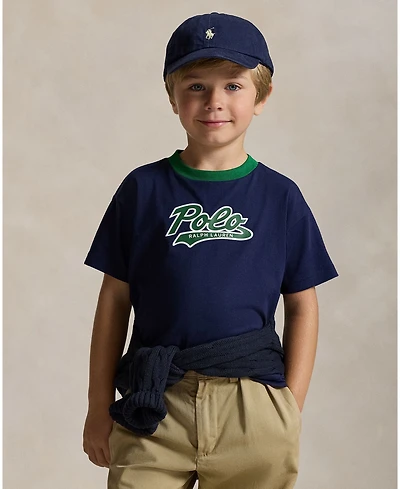 Polo Ralph Lauren Toddler and Little Boys Logo Color Blocked T-Shirt