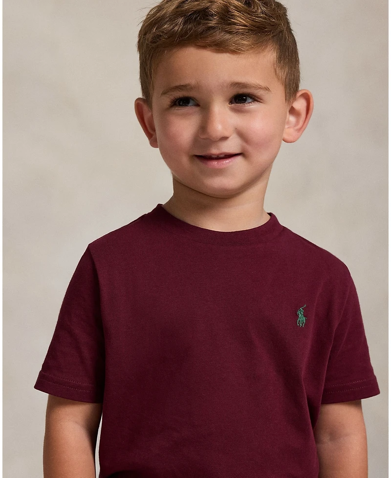 Polo Ralph Lauren Toddler and Little Boys Cotton Jersey Crewneck T-Shirt