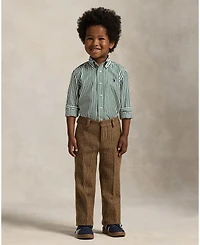 Polo Ralph Lauren Toddler and Little Boys Striped Cotton Poplin Shirt