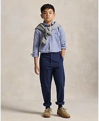 Polo Ralph Lauren Big Boys Gingham Performance Canvas Shirt