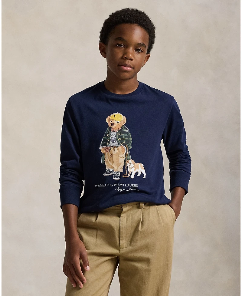 Polo Ralph Lauren Big Boys Bear Long Sleeve T-Shirt