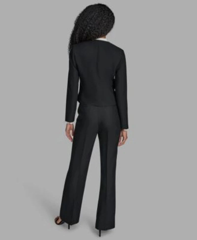 Bcbg Suits Open Front Jacket Straight Leg Pants