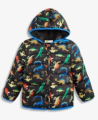 Epic Threads Boys Toddler 2T-4T Dino-Print Midweight Hooded Puffer Jacket, Macy's Exclusive