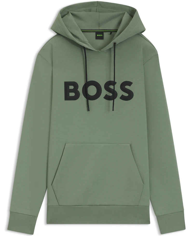 Boss by Hugo Boss Men's Moulded Logo Cotton Blend Hoodie