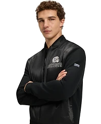 Boss x Dallas Cowboys Helmet Graphic Bomber Jacket