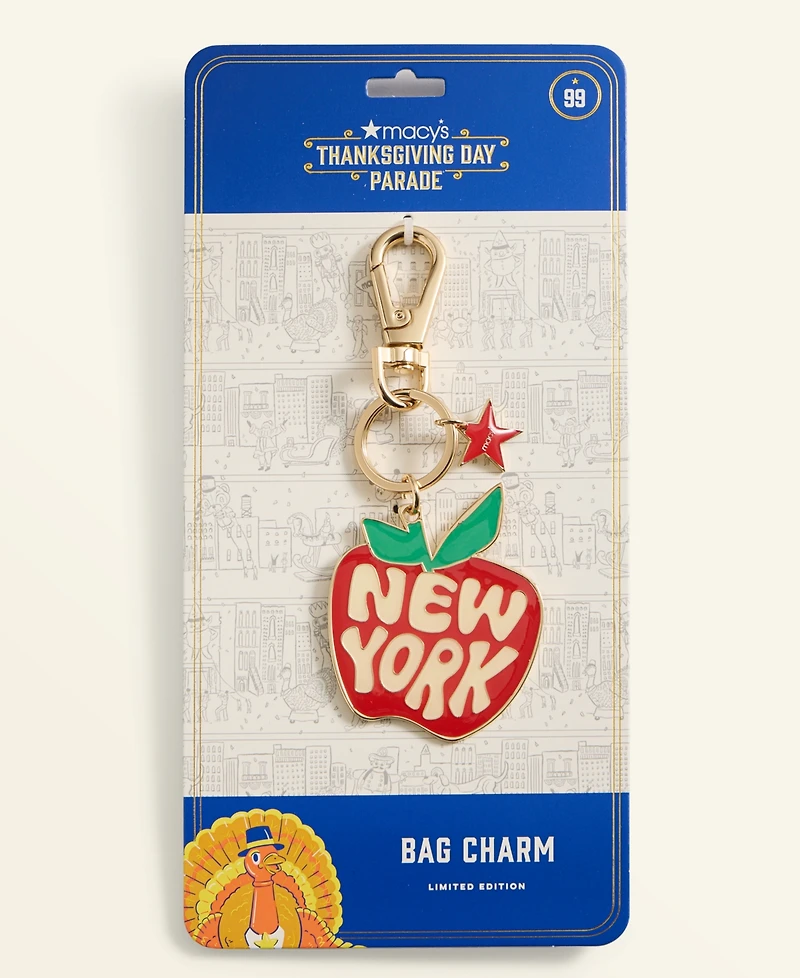 Macy's Thanksgiving Day Parade Enamel Apple Bag Charm, Macy's Exclusive