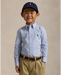 Polo Ralph Lauren Toddler and Little Boys Striped Cotton Poplin Shirt