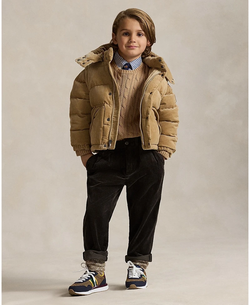 Polo Ralph Lauren Toddler and Little Boys Cable-Knit Cotton Sweater