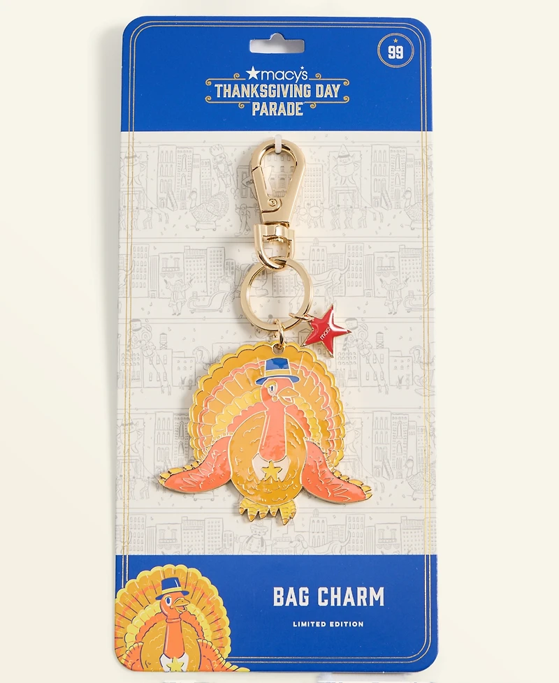 Macy's Thanksgiving Day Parade Enamel Turkey Bag Charm, Macy's Exclusive