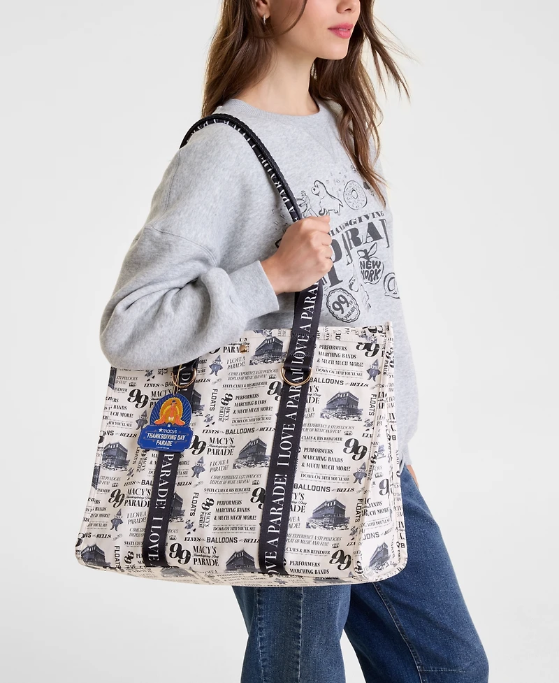Macy's Thanksgiving Day Parade Large Wax Coated Tote Bag, Macy's Exclusive