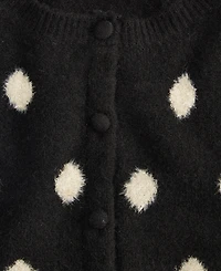 On 34th Women's Long-Sleeve Eyelash Dot Cardigan Sweater, Macy's Exclusive