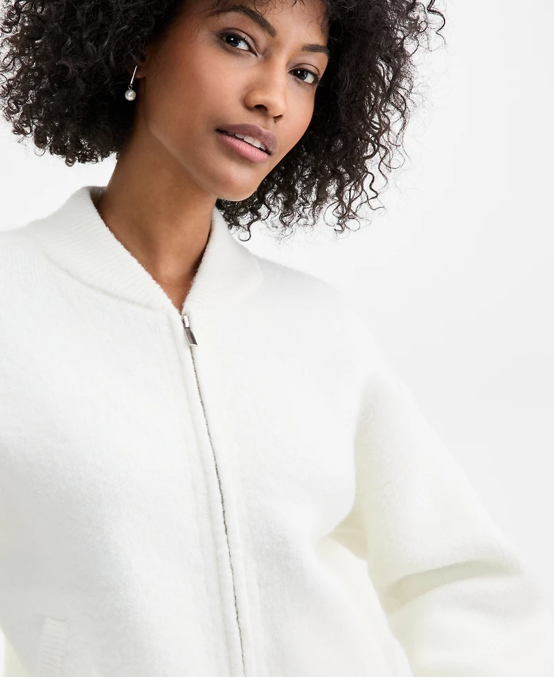 On 34th Women's Sweater-Knit Bomber Jacket, Macy's Exclusive