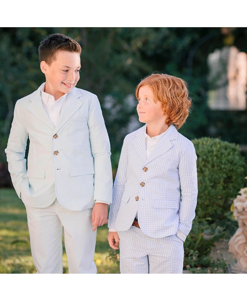 Hope & Henry Toddler Boys Classic Seersucker Suit Jacket