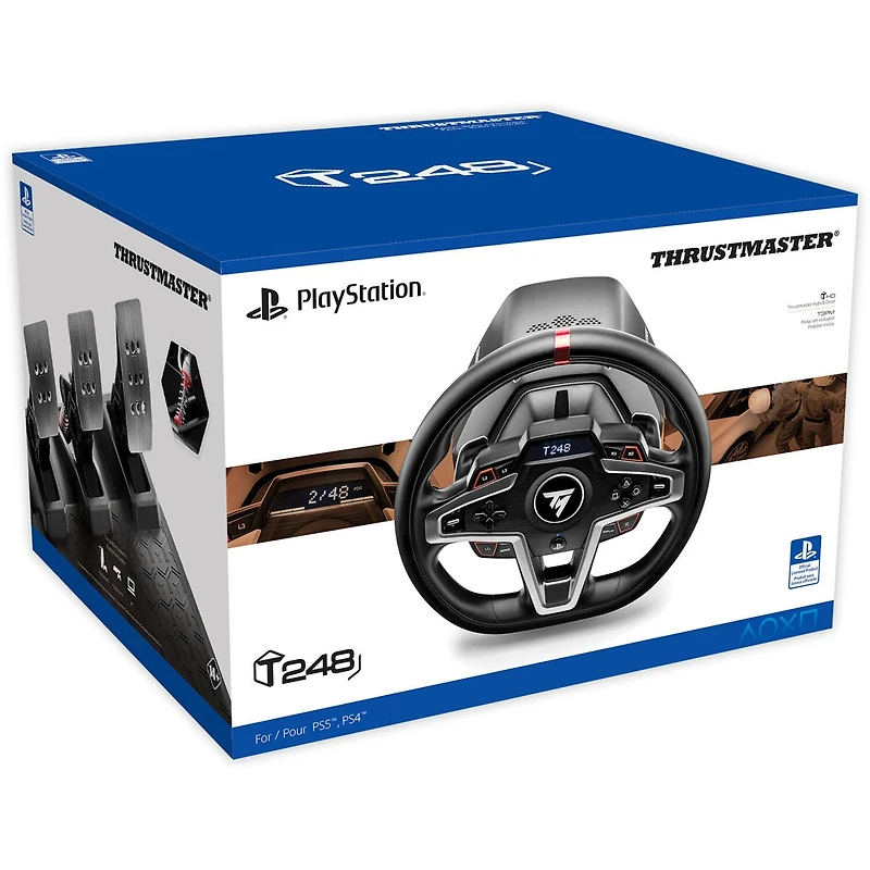 T248 Racing Wheel & Magnetic Pedals for PS5/PS4/Pc