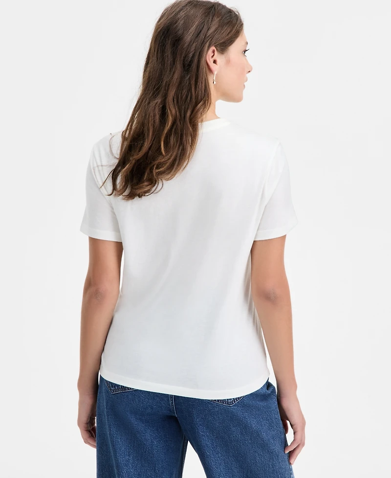 On 34th Women's Knit Short-Sleeve Cheers Graphic T-Shirt, Macy's Exclusive
