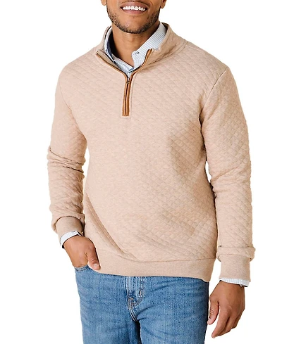 Hope & Henry Men's Quilted Half Zip Pullover