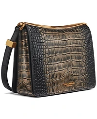 Donna Karan New York Jericho Metallic Croc Convertible Shoulder Bag