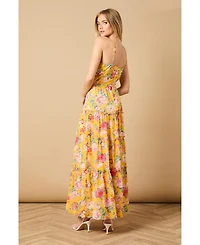 Oasis Women's Rosette Detail Halterneck Midi Dress