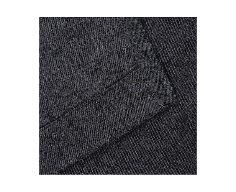 Superior Noor Chenille Semi-Blackout Machine Washable Curtains, Set of 2 Panels