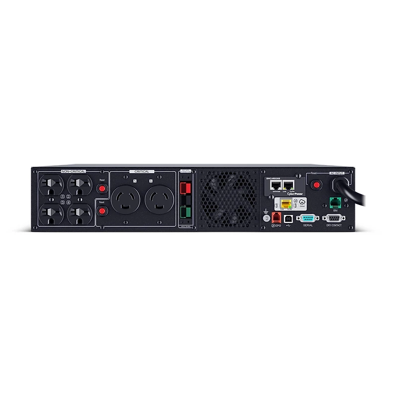 CyberPower PR3000RTXL2UHVACN 3000VA/3000W Smart App Sinewave Lcd Rack/Tower Ups System, Black