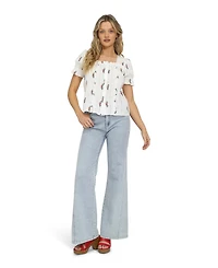 Belle & Bloom Women's Wild Garden Floral Blouse