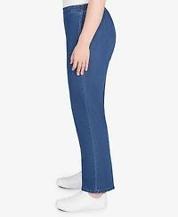 Alfred Dunner Petite Sunset Canyon All Around Elastic Short Length Denim Jeans