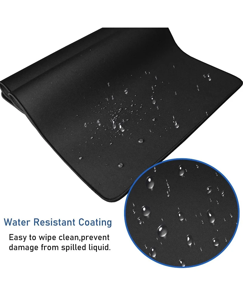 memzuoix Large Extended Gaming Mouse Pad with Stitched Edges, (31.5X15.7In) Durable Non-Slip Natural Rubber Base, Waterproof Mat for Gamer/Desktop/Off