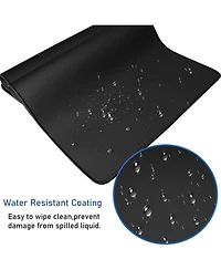 memzuoix Large Extended Gaming Mouse Pad with Stitched Edges, (31.5X15.7In) Durable Non-Slip Natural Rubber Base, Waterproof Mat for Gamer/Desktop/Off