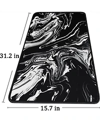 memzuoix Large Extended Gaming Mouse Pad with Stitched Edges, (31.5X15.7In) Durable Non-Slip Natural Rubber Base, Waterproof Mat for Gamer/Desktop/Off