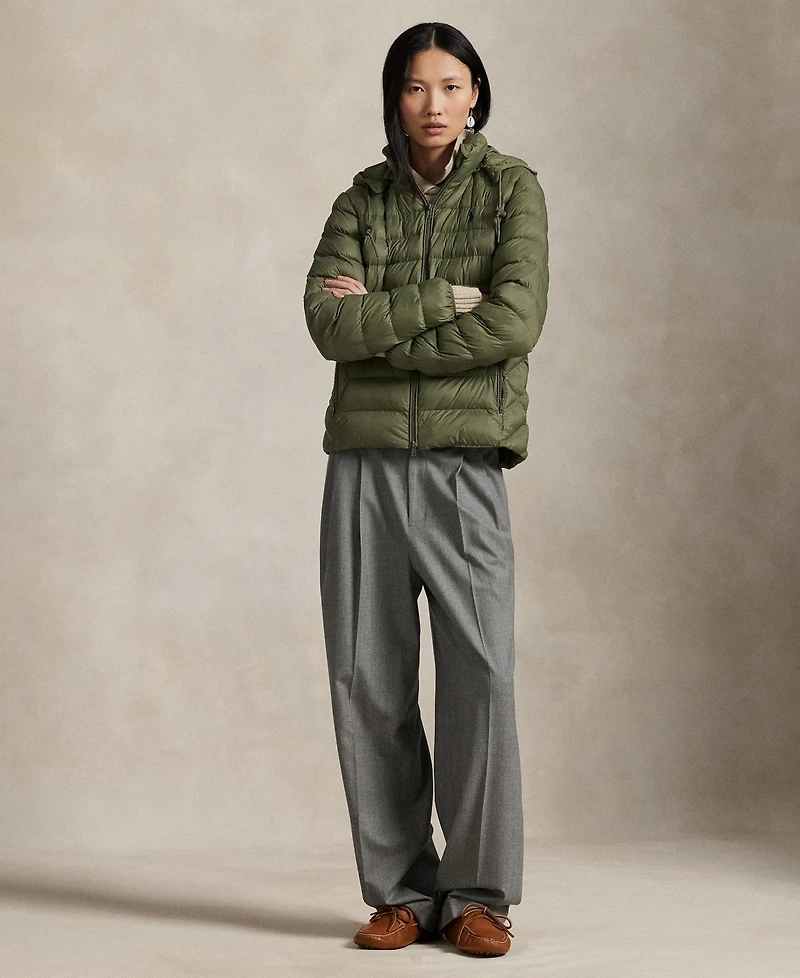 Polo Ralph Lauren Women's Water-Resistant Packable Hooded Jacket