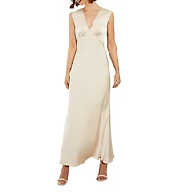 Oasis Women's Satin Maxi Bridesmaid Dress