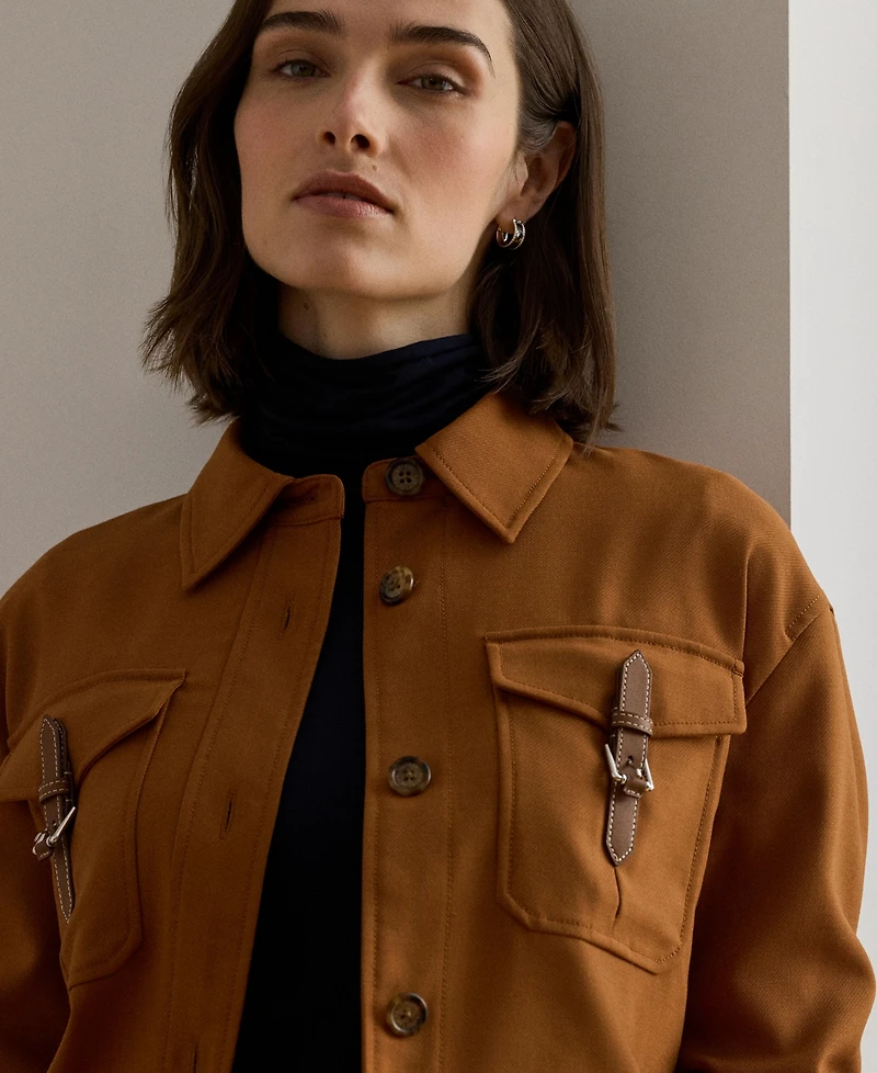 Lauren Ralph Women's Long Sleeve Cropped Jacket