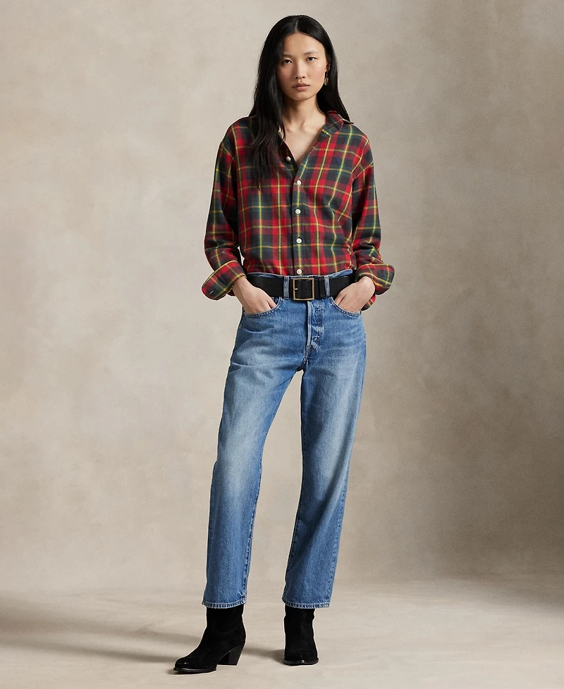 Polo Ralph Lauren Women's Long Sleeve Plaid Shirt
