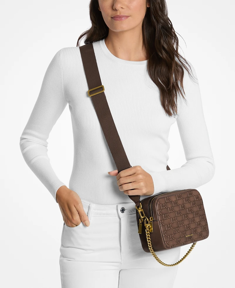Michael Kors Bryant Double Zip Chain Camera Crossbody Bag