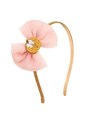 Sweet Wink Girls Pumpkin Tulle Bow Headband
