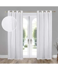 Superior Noor Chenille Semi Blackout Machine Washable Curtains Set Of 2 Panels