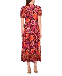 Msk Petite Puff Sleeve Maxi Dress