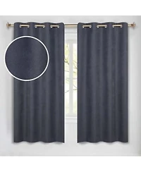 Superior Neal 100 Blackout Solid Machine Washable Curtains Set Of 2 Panels