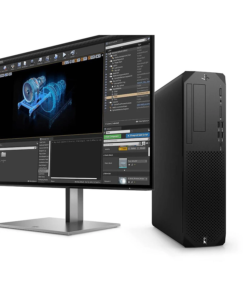 Hp Z2 G9 Small Form Factor Workstation, Intel Core i7-14700 2.1GHz, 32GB Ram, 512GB Ssd, Nvidia Rtx A2000 12GB, Windows 11 Pro, Black