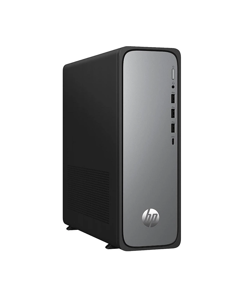 Hp OmniDesk S03-0010 Desktop Computer, Intel 300 3.9GHz, 8GB Ram, 256GB Ssd, Windows 11 Home, Jack Black/Meteor Silver