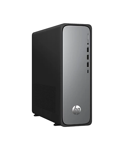 Hp OmniDesk S03-0010 Desktop Computer, Intel 300 3.9GHz, 8GB Ram, 256GB Ssd, Windows 11 Home, Jack Black/Meteor Silver