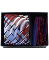 Ben Sherman Men's 2-Piece Tie and Pocket Square Half Box Set