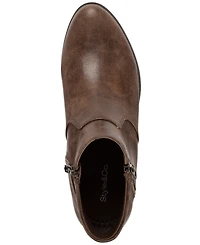 Style & Co Women's Ameliaa Block Heel Booties, Macy's Exclusive