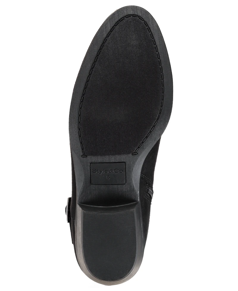 Style & Co Women's Willaa Belt Block Heel Booties, Macy's Exclusive
